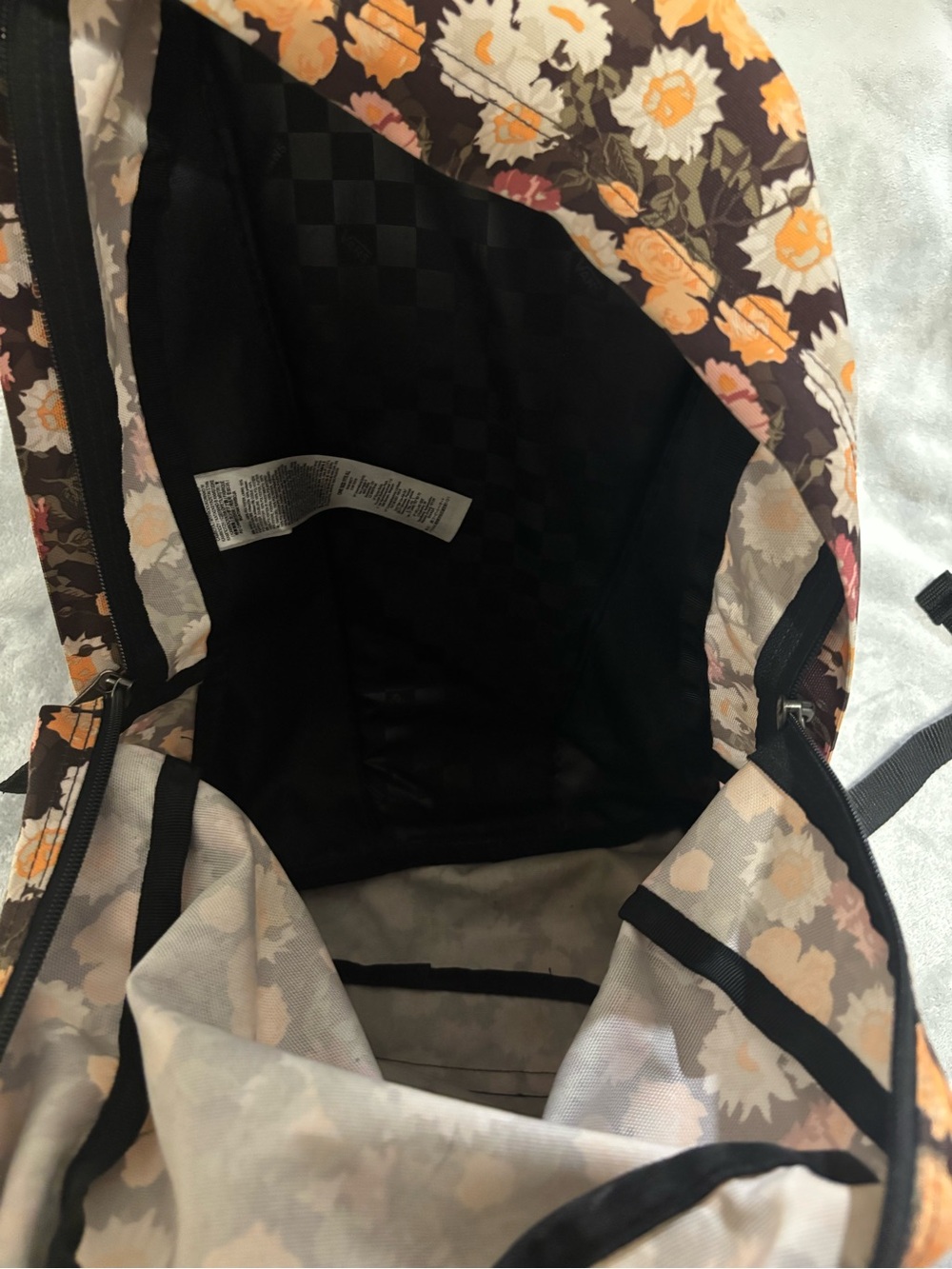 Vans Brown Floral Backpack - Picture 3 of 6